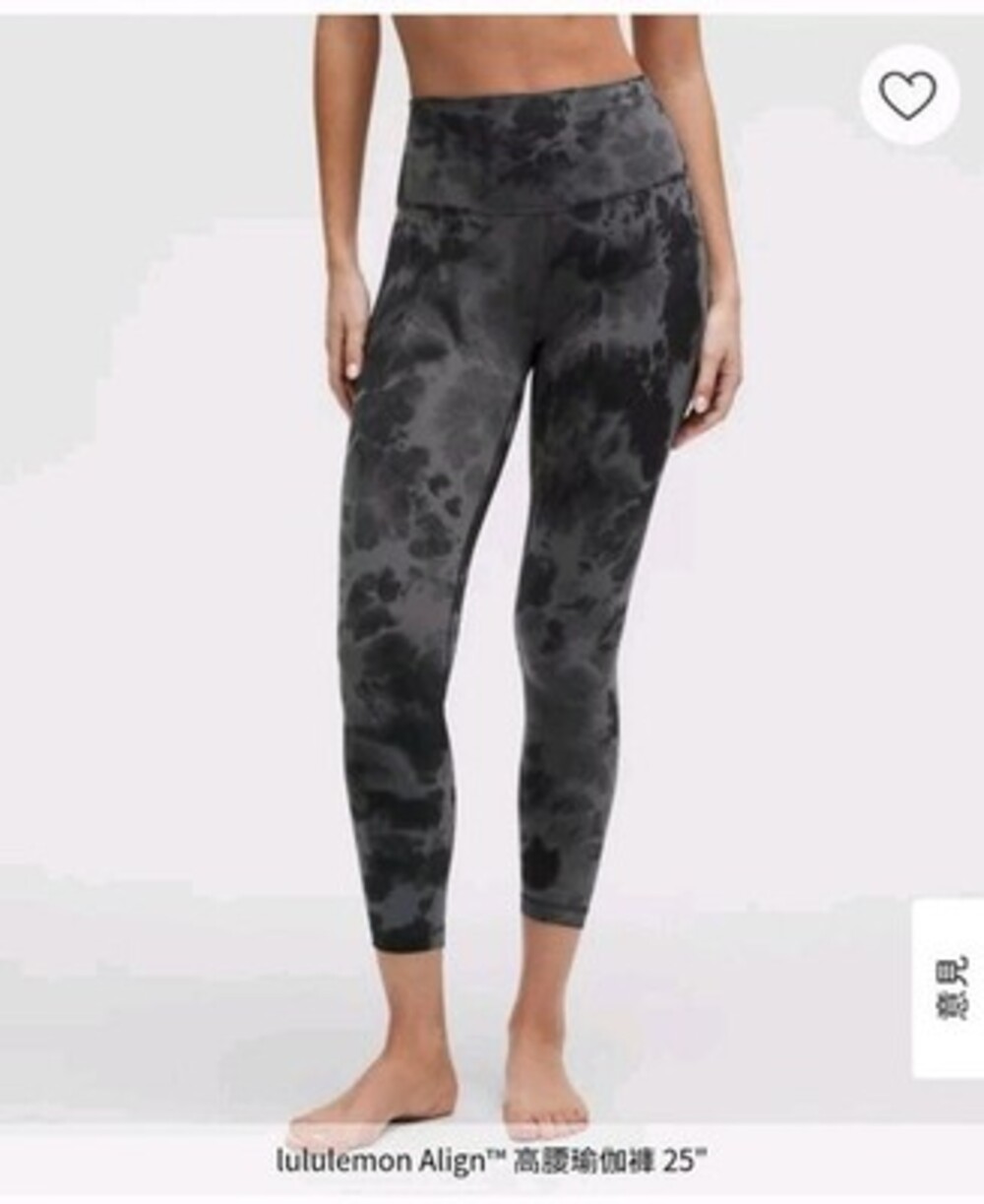 Lululemon Size 20 NWT Align High Rise Pant 25” Diamond Dye Pitch Grey Leggings